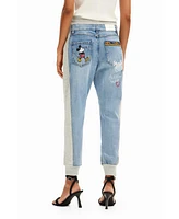 Desigual Women's Disney s Mickey Mouse jogger jeans