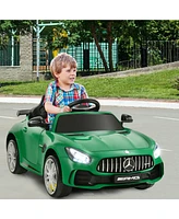 Hongge 12V Licensed Mercedes Benz Kids Ride-On Car with Remote Control-Green