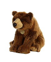 Aurora Large Grizzly Miyoni Realistic Plush Toy Brown 15"