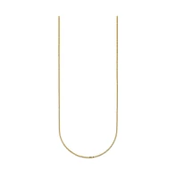 Diamond2Deal 18k Gold Rhodium-plated 0.9mm Solid Box Chain Necklace