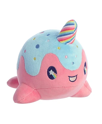 Aurora Small Lollipop Nomwhal Tasty Peach Enchanting Plush Toy Pink 7"