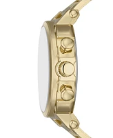 Folio Men's Three Hand Gold Alloy Watch, 50mm - Gold