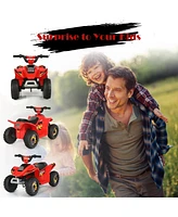 Hongge 6V Kids Electric Atv 4 Wheels Ride-On Toy-Red