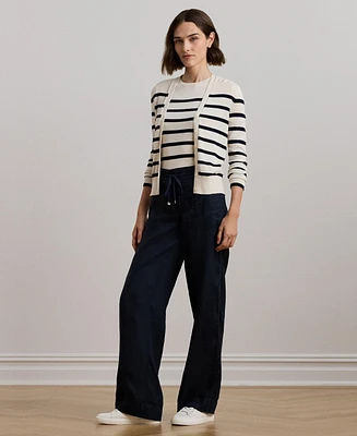 Lauren Ralph Wide-Leg 100% Linen Pants, Regular & Petite