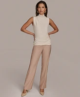 Donna Karan New York Women's Mock-Neck Sleeveless Top