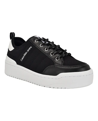 Calvin Klein Women's Austie Round Toe Casual Sneakers