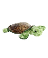 Aurora Small Splish Sea Turtle Mini Flopsie Adorable Plush Toy Green 8"