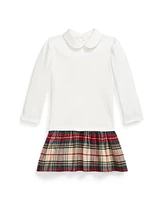 Polo Ralph Lauren Toddler and Little Girls Plaid-Skirt Ponte Dress