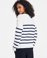 On 34th Women's Buttoned-Shoulder Sweater