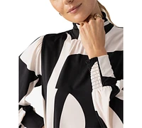 Sanctuary Women's On The Spot Mock Neck Blouse