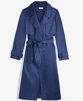 On 34th Women's Belted Storm-Flap Trench Coat, Exclusively at Macy's