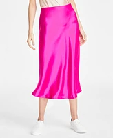 On 34th Women's A-Line Satin Slip Skirt, Exclusively at Macy's