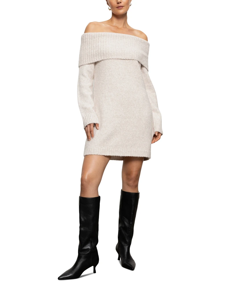 Sanctuary Women's Off-The-Shoulder Sweater Dress