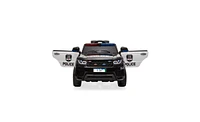 Slickblue 12V Kids Police Ride-On Car: Electric Vehicle with 2.4G Remote Control, Led Lights, Music, and Horn