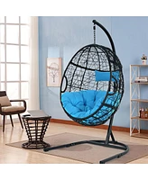 Vebreda Hanging Cushioned Hammock Chair with Stand