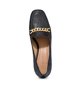 Bernardo Footwear Avery Chain Heeled Loafer