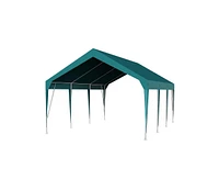 gaomon Carport Canopy 10'x20' Heavy Duty Car Canopy Outdoor Storage Shed Uv Resistant Waterproof Portable Garage for Car, Party, Dark Green