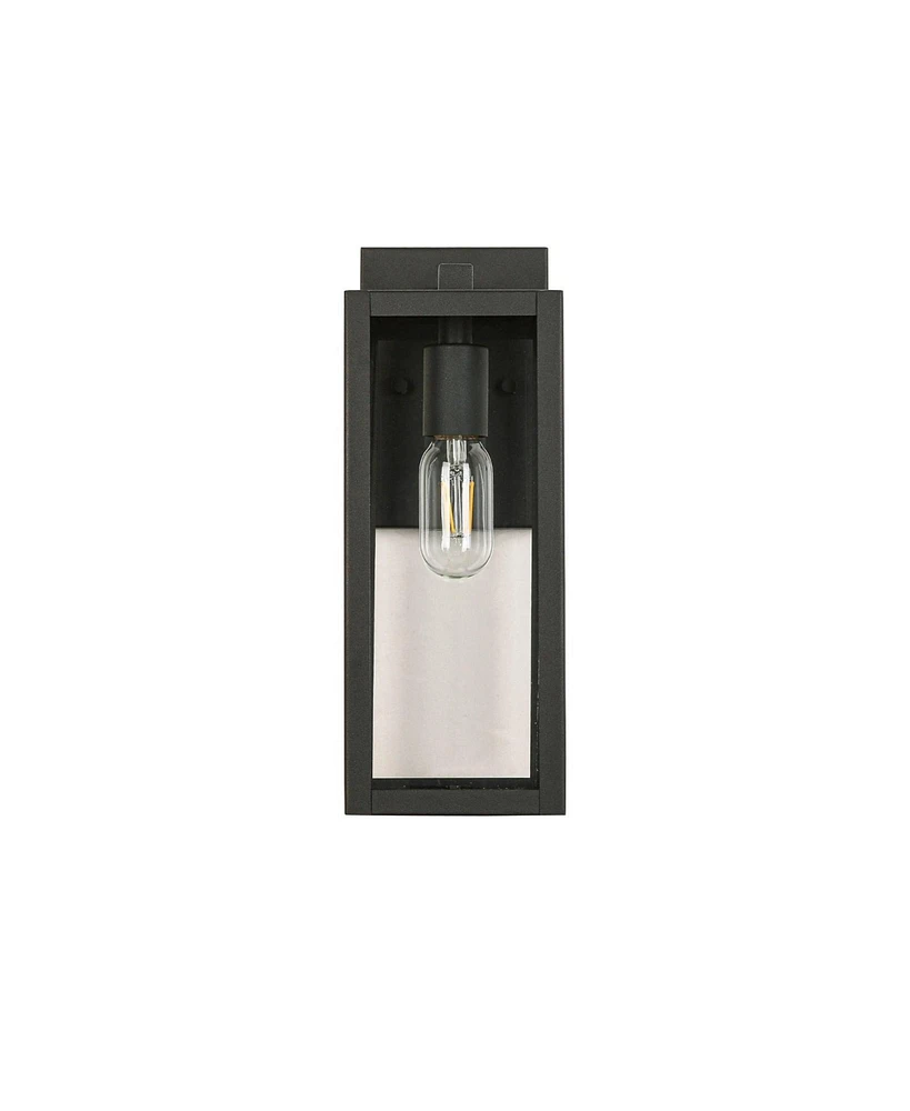 Flynama Wall Sconces 1-Light 13.75-in H Matte Black Dark Sky Led Outdoor Wall Light