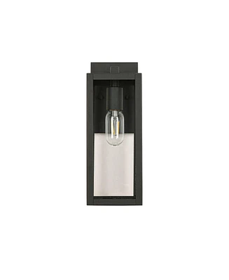 Flynama Wall Sconces 1-Light 13.75-in H Matte Black Dark Sky Led Outdoor Wall Light