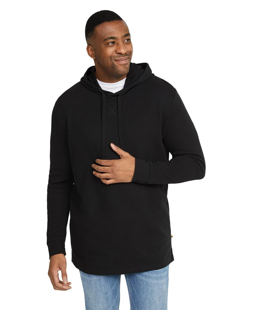 Johnny Bigg Big & Tall Waffle Hooded Long Sleeve Top