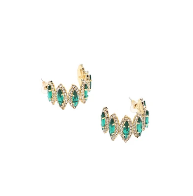 Sohi Women's Marquise Hoop Earrings