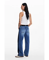 Desigual Women's Combined denim pants