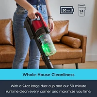 Iris Usa Cordless Stick Vacuum Cleaner 24oz Dust Cup - Black