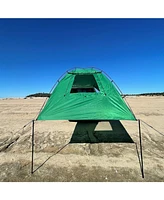 Kamp-Rite Outdoor Shade Camping Awning for Suv Sport Vehicle & Carry Bag, Green