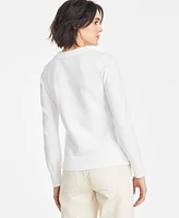 On 34th Women's Crewneck Long-Sleeve Sweater, Created for Macy's