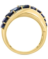 Effy Blue Sapphire (1-3/4 ct. t.w.) & Diamond (1/5 ct. t.w.) Statement Ring in 14k Yellow Gold