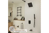 Casainc 10 Inch 3 Function Rainfall Shower System with Tilt Shower Head and Waterfall Tub Spout