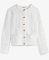 On 34th Women's Textured Relaxed-Fit Cardigan, Exclusively at Macy's