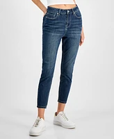 Indigo Rein Juniors' Curvy Cropped Mid-Rise Jeans