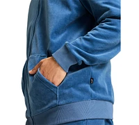 Puma Men's Minimal Gold-Tone Logo Velour Track Jacket