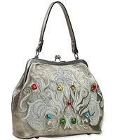 Patricia Nash Laureana Small Metallica Gem Baroque Frame Bag