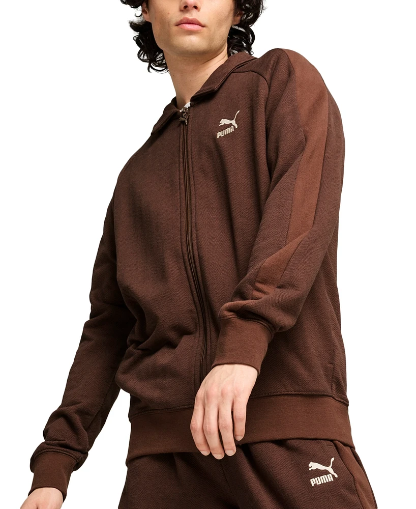 Puma Men's T7 Oversized Velour Track Jacket