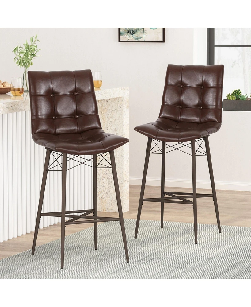 Streamdale Furniture Modern Minimalist Bar Stool: Sleek Lines, Contemporary Style