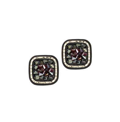 Sohi Women's Crystal Stud Earrings