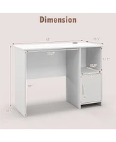 Skonyon Modern Computer Desk with Cabinet