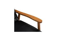 Slickblue Retro Modern Wooden Single Chair for Stylish Home Decor and Comfortable Seating