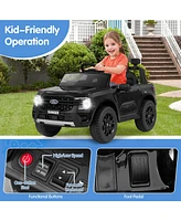 Hongge 12V Electric Kids Ride on Car Licensed Ford Ranger with Remote Control and Music