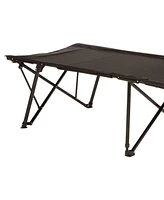 Kamp-Rite Standard Kwik Cot Quick Setup 1 Person Sleeping Bed w/Carry Bag, Black