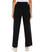 Three Dots Women's Camilia Pleated Relaxed Wide-Leg Pants