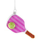 Cody Foster & Co. Pickleball-Pink Glass Ornament