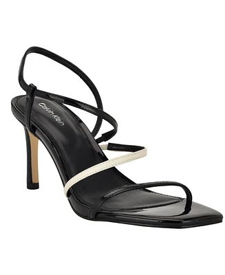 Calvin Klein Women's Hadlee Strappy Square Toe Dress Sandals