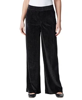 Gloria Vanderbilt Women's Shape Effect Metallic Wide-Leg Pants