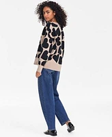 On 34th Heart Print Sweater Jeans Exclusively At Macys