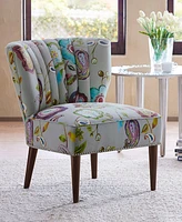 Lindley Floral Fabric Accent Chair