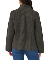 Vince Camuto Women's Ribbed Funnel-Neck Raglan Sleeve Sweater