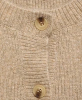 Mango Women's Buttons Detail Ribbed Knitted Cardigan